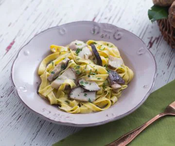 Tagliatelle with porcini mushrooms