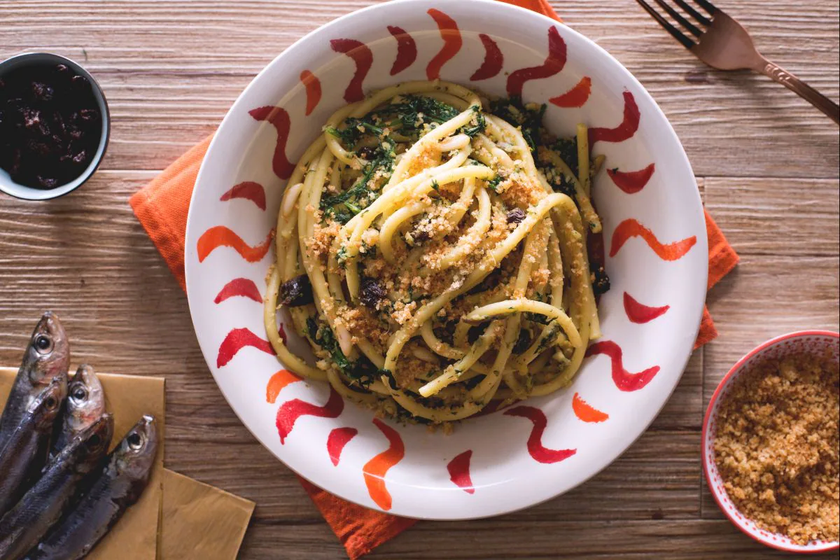 Pasta with sardines