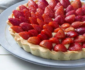 Fresh strawberry tart