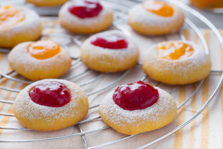 Butter and jam cookies