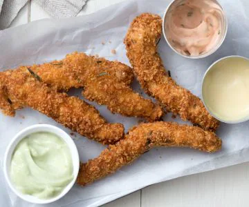 Fried chicken with quick mayo