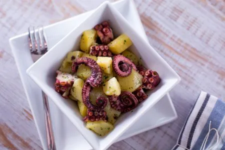 Octopus and potato salad