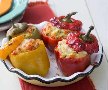 Vegetarian stuffed peppers