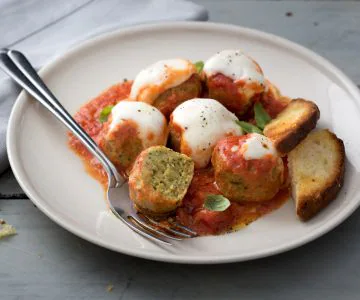 Zucchini balls alla pizzaiola