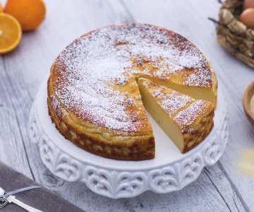 Migliaccio (semolina and ricotta cake)