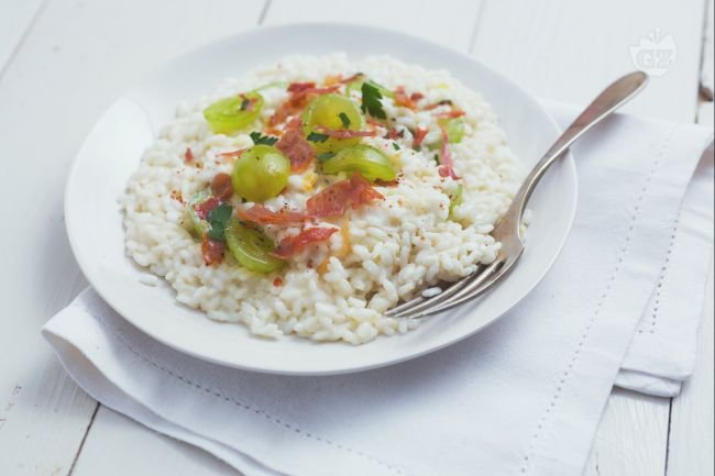 Grape risotto - Italian recipes by GialloZafferano