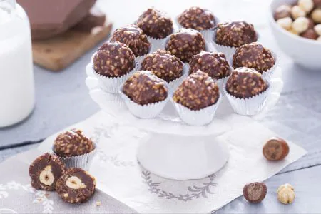 Chocolate hazelnut truffles