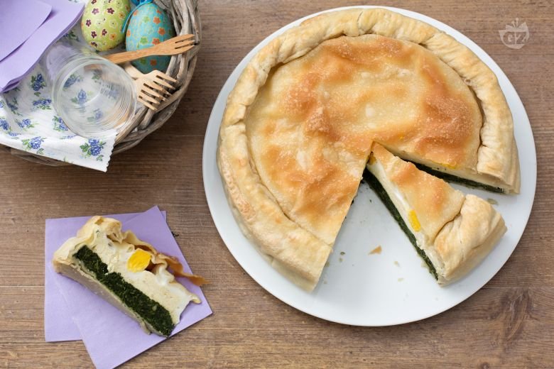 Savory Easter pie (Torta Pasqualina)