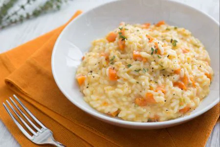 Carrot risotto