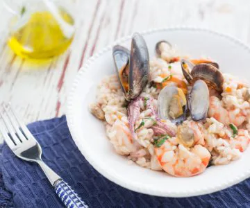 Seafood risotto