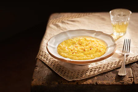 Risotto alla milanese con zafferano