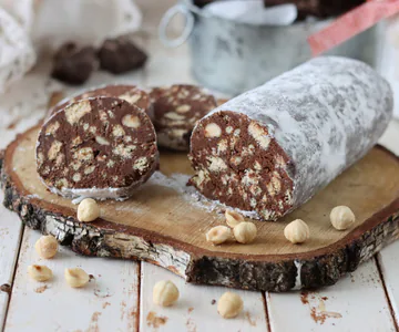 Sugar-free chocolate salami