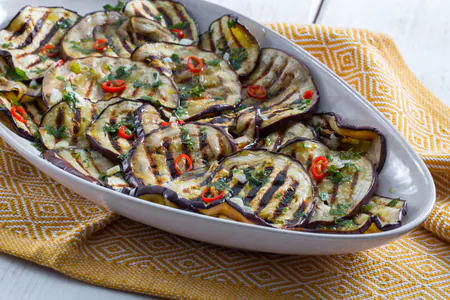 Marinated eggplant