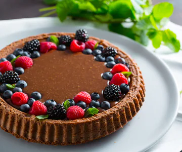 Soft chocolate tart