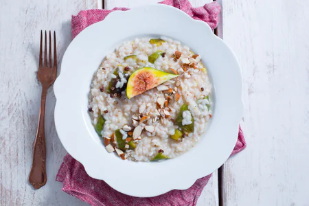 Risotto with figs