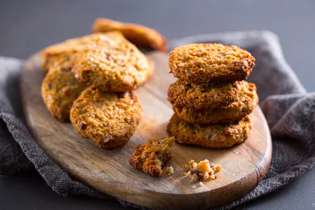 Oat and walnut cookies