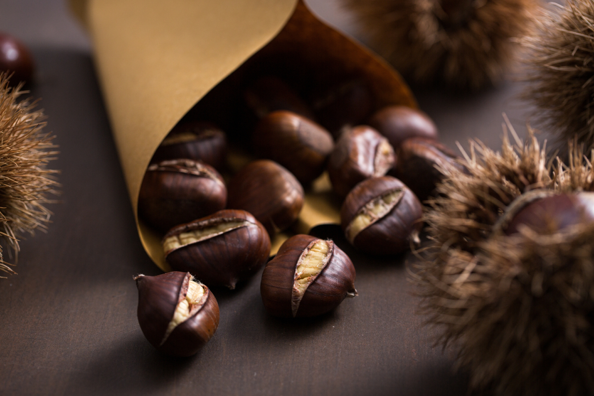 Air fryer roasted chestnuts