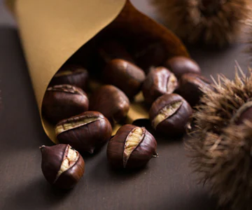 Air fryer roasted chestnuts