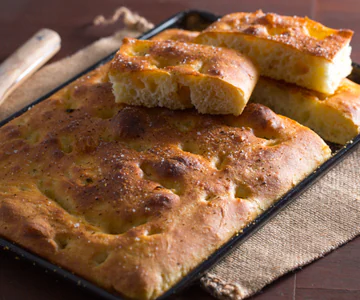 Thick and soft potato focaccia