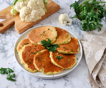 Cauliflower pancakes