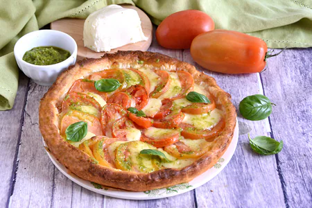 Fresh tomato tart