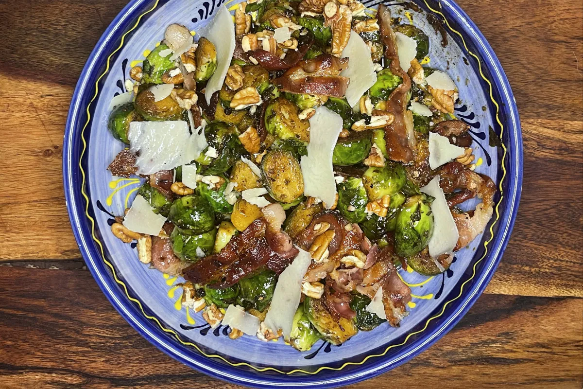 Brussels sprouts with bacon