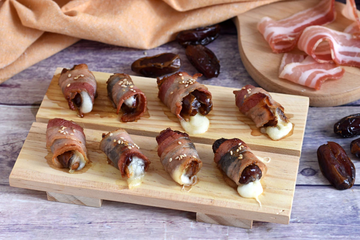 Bacon wrapped dates