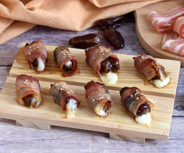 Bacon wrapped dates