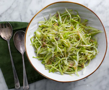 Roman Puntarelle Salad (Chicory Salad with Anchovy-Garlic Vinaigrette)