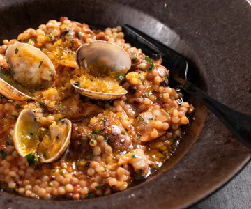 Fregola with Clams and Bottarga