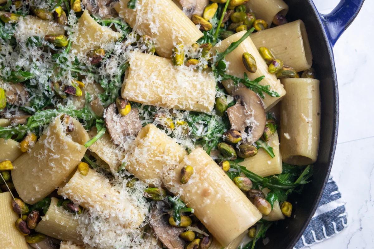 Paccheri Pasta with Marsala Mushrooms