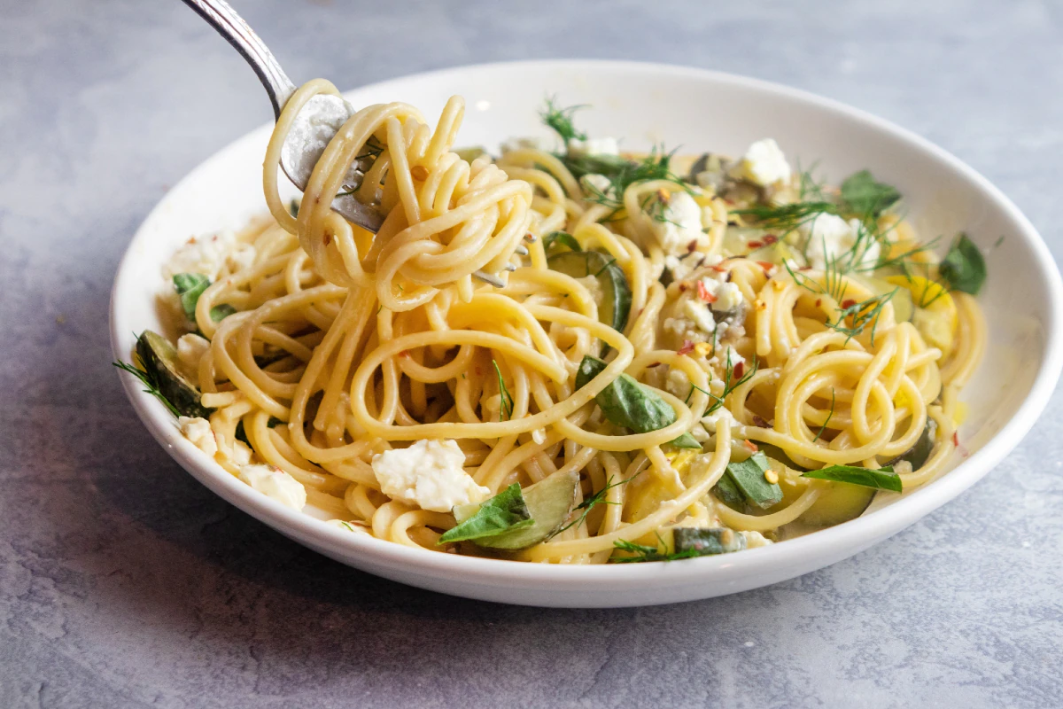 Lemon Zucchini Spaghetti