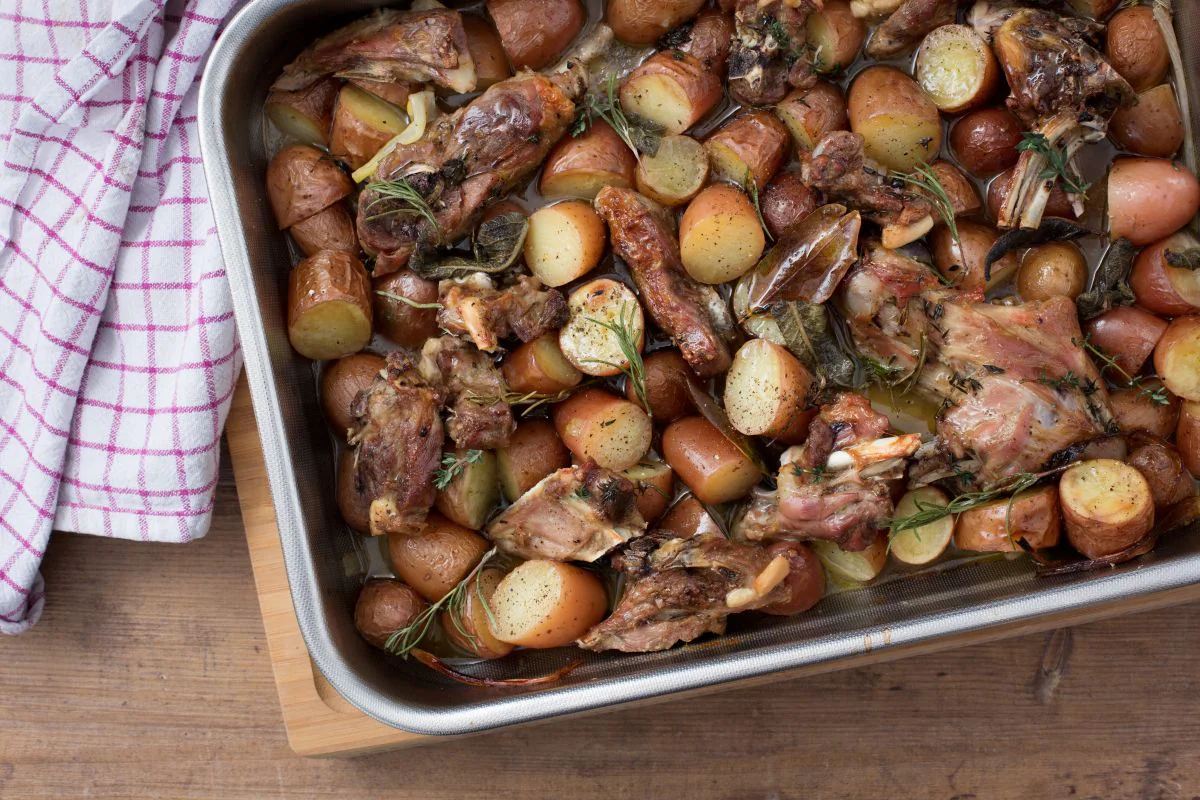 Roasted Lamb and Potatoes