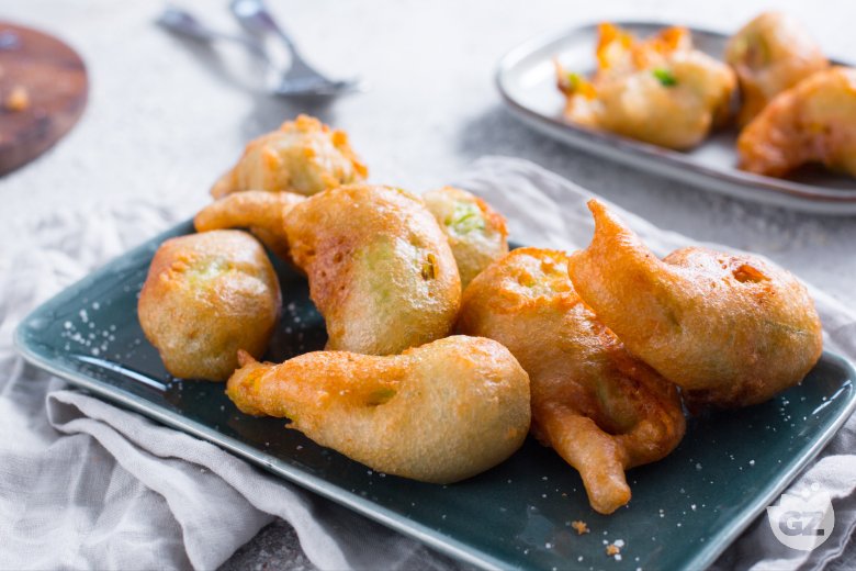 Meat Stuffed Zucchini Flowers