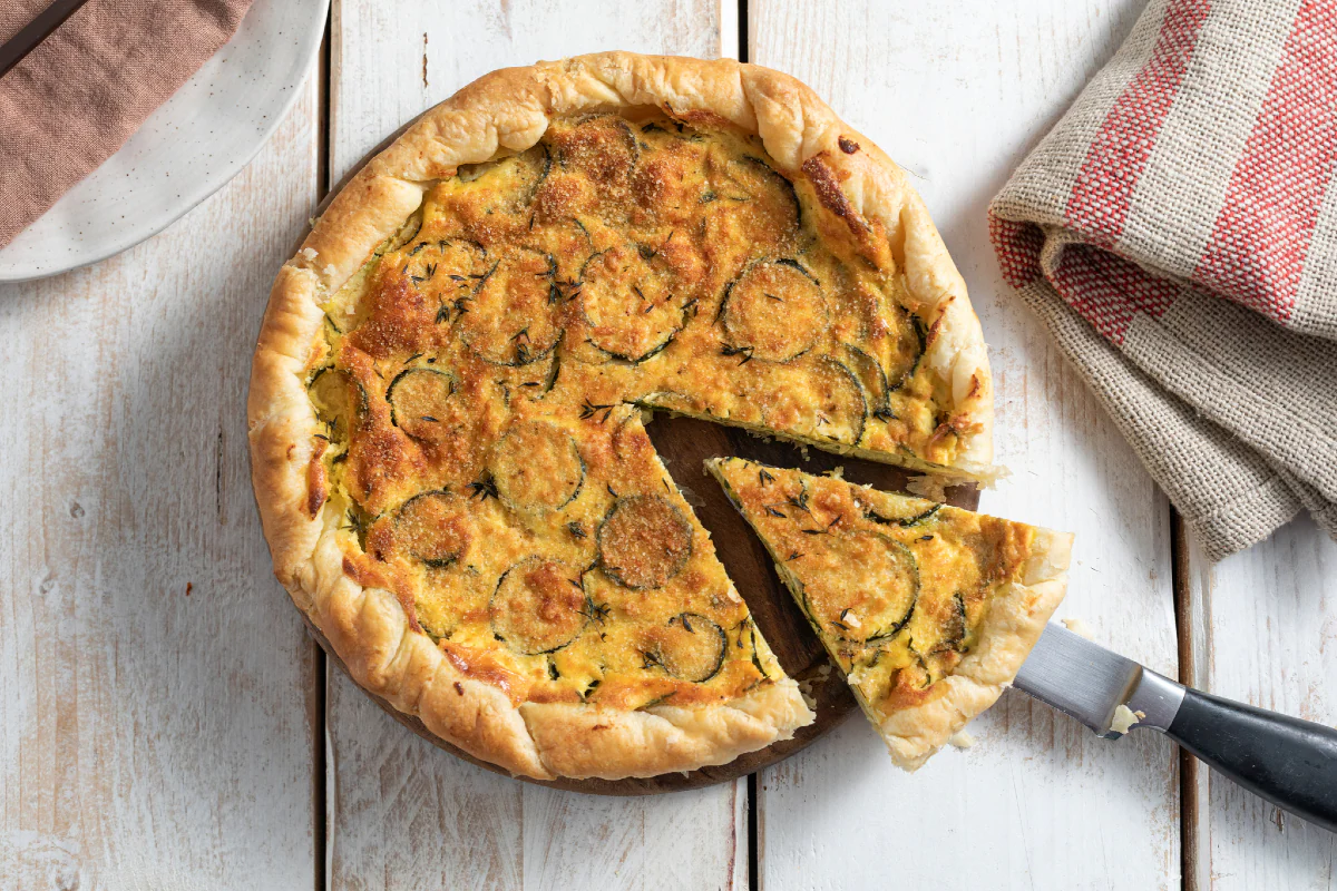 Zucchini and Ricotta Savory Tart