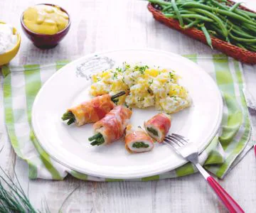 Chicken and Green Bean Rolls