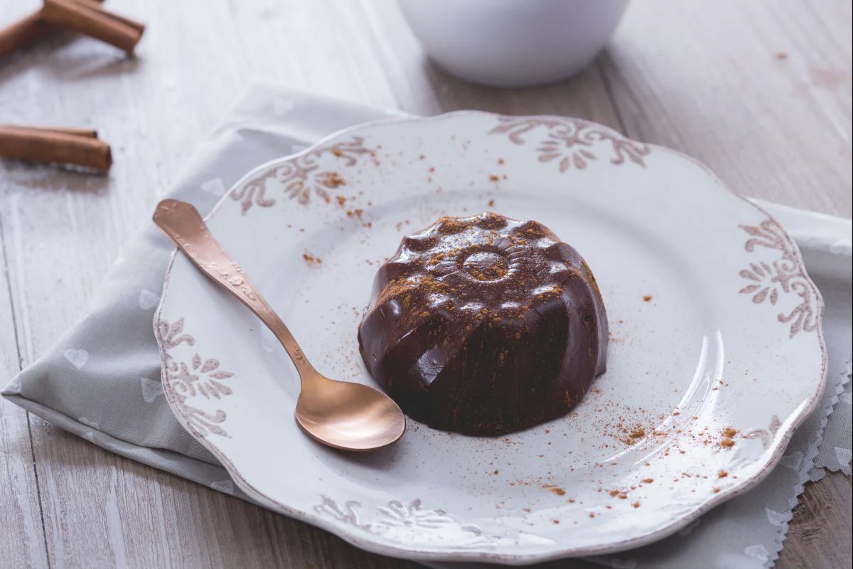 Lactose-Free Cocoa and Cinnamon Pudding