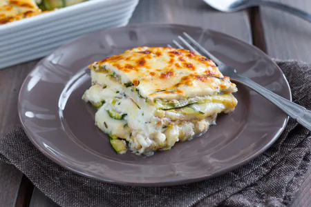 White Zucchini Parmigiana