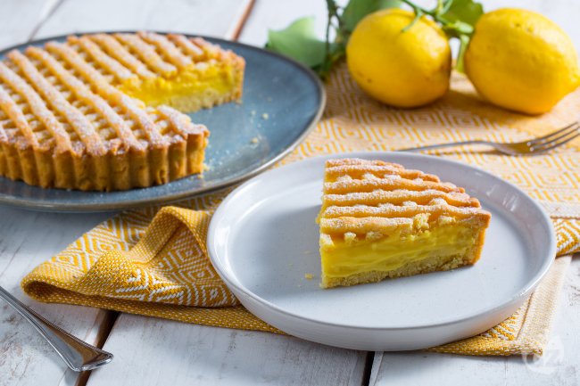 Lemon tart with olive oil shortcrust pastry Recipe
