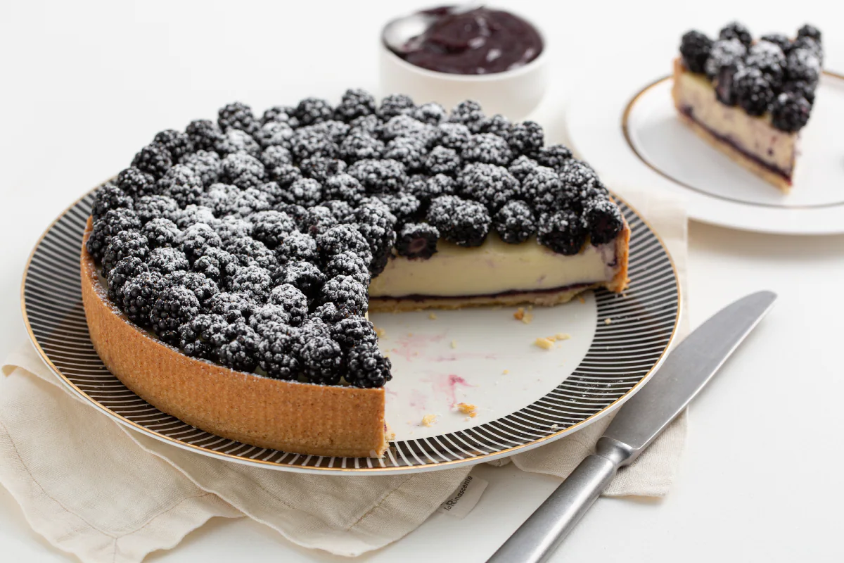 Blackberry Tart with White Chocolate Ganache