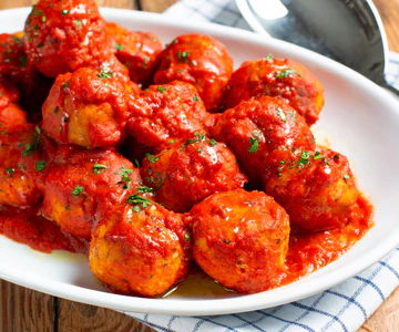 Swordfish Meatballs in Sauce