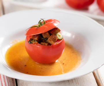 Panzanella Stuffed Tomatoes