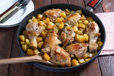 Rustic chicken with potatoes