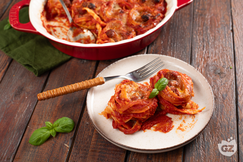 Baked Tagliatelle Nests
