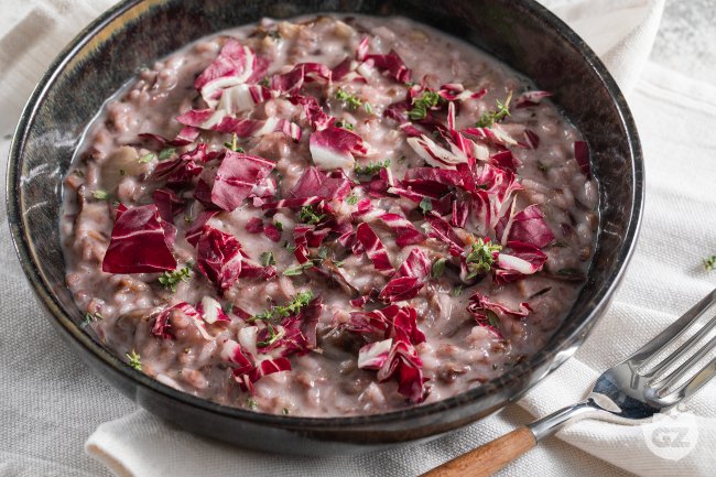 Radicchio Risotto - Italian recipes by GialloZafferano