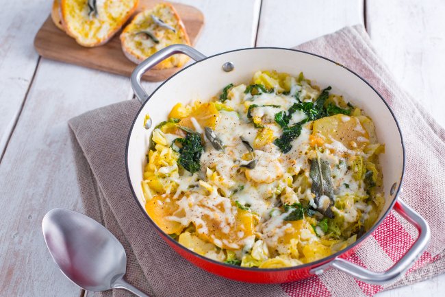Savoy Cabbage and Potatoes - Italian recipes by GialloZafferano