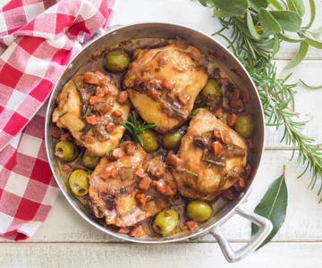 Chicken Cacciatore in White