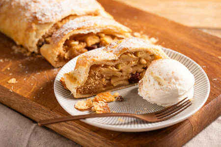 Apple Strudel with Puff Pastry