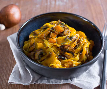 Pumpkin and Mushroom Pasta