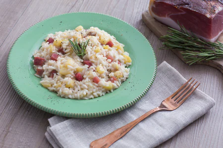 Apple and Speck Risotto